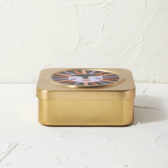 Opalhouse X Jungalow Target Metal Sun Decorative Trinket Box Tin Container - Picture 2 of 10